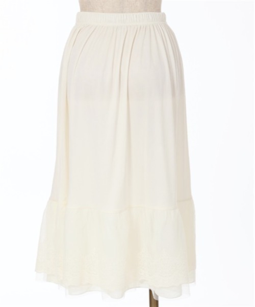 axes femme(アクシーズファム)の「選べる着丈レースペチスカート(その他アンダーウェア/インナー・レディース・ブラック/キナリ・MEDIUM/SMALL/LARGE)」の8枚目の写真