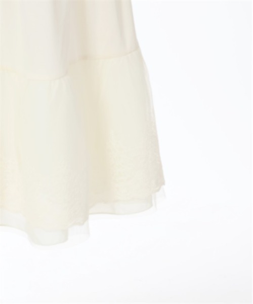 axes femme(アクシーズファム)の「選べる着丈レースペチスカート(その他アンダーウェア/インナー・レディース・ブラック/キナリ・MEDIUM/SMALL/LARGE)」の10枚目の写真