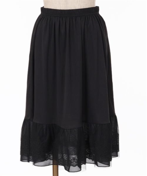 axes femme(アクシーズファム)の「選べる着丈レースペチスカート(その他アンダーウェア/インナー・レディース・ブラック/キナリ・MEDIUM/SMALL/LARGE)」の13枚目の写真