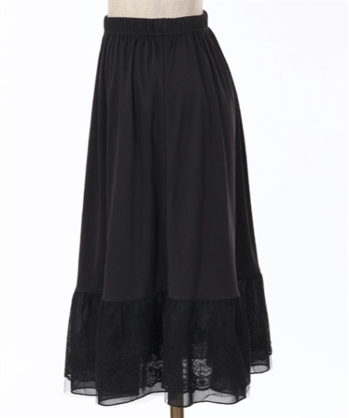 axes femme(アクシーズファム)の「選べる着丈レースペチスカート(その他アンダーウェア/インナー・レディース・ブラック/キナリ・MEDIUM/SMALL/LARGE)」の14枚目の写真