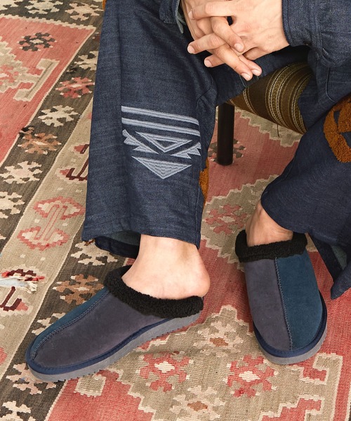 チャイハネ（チャイハネ）の「【チャイハネ】ボアシュMEN'Sサボシューズ（その他シューズ・メンズ・ブラック/ブラウン/グリーン/チャコール・L/LL）」の3枚目の写真