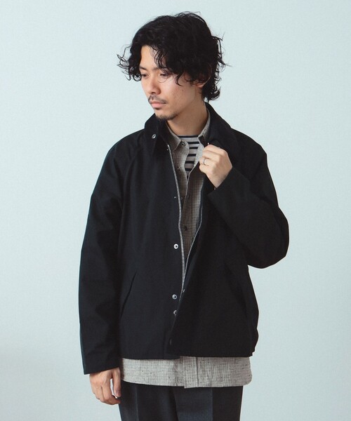 Barbour / OS TRANSPORT ピーチスキン ショートブルゾン42 Barbour バブアー TRANSPORT / トランスポート ピーチスキン