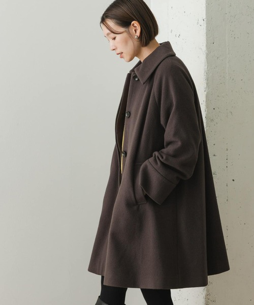 アウター F by ROSSO　ビーバーフレアコート F by ROSSO（エフバイロッソ）の「『34サイズ⁄低身長向けも展開』F by