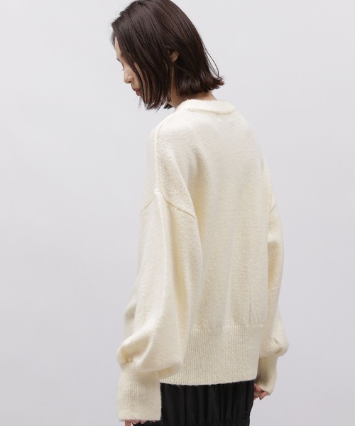 LAKOLE（ラコレ）の「5ゲージ袖ボリュームニットプルオーバー / 988123（ニット/セーター・レディース・ライトグリーン/アイボリー/イエロー系1/ライトグレー・MEDIUM/SMALL）」の10枚目の写真