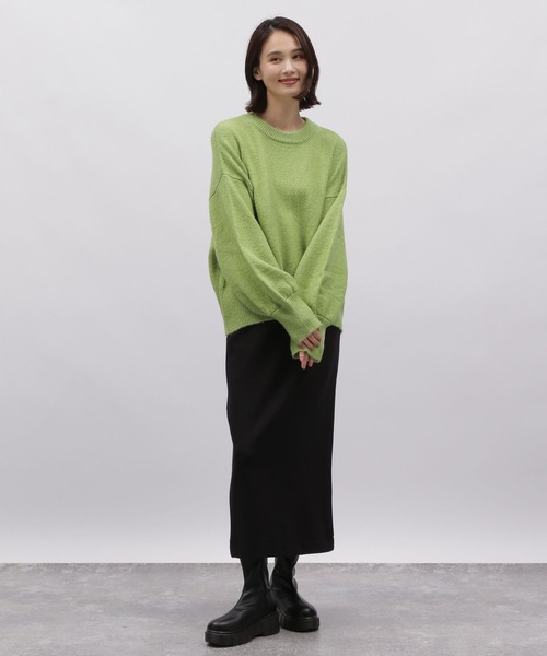 LAKOLE（ラコレ）の「5ゲージ袖ボリュームニットプルオーバー / 988123（ニット/セーター・レディース・ライトグリーン/アイボリー/イエロー系1/ライトグレー・MEDIUM/SMALL）」の12枚目の写真