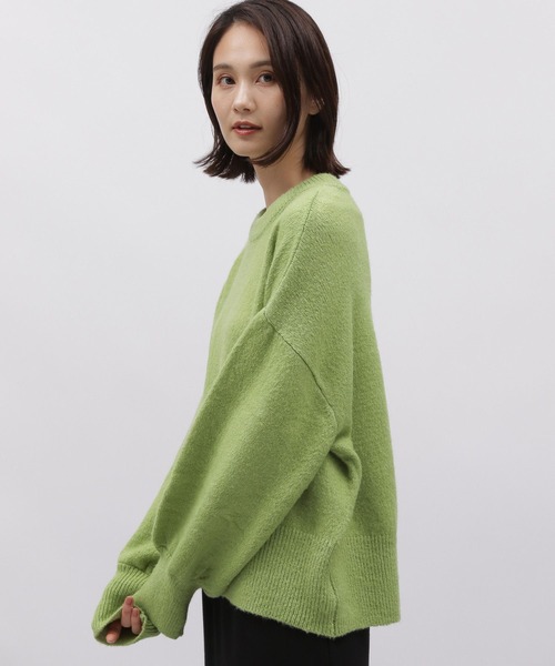 LAKOLE（ラコレ）の「5ゲージ袖ボリュームニットプルオーバー / 988123（ニット/セーター・レディース・ライトグリーン/アイボリー/イエロー系1/ライトグレー・MEDIUM/SMALL）」の16枚目の写真