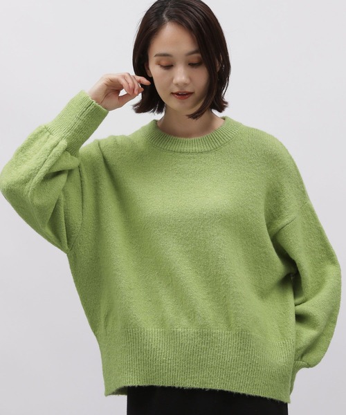 LAKOLE（ラコレ）の「5ゲージ袖ボリュームニットプルオーバー / 988123（ニット/セーター・レディース・ライトグリーン/アイボリー/イエロー系1/ライトグレー・MEDIUM/SMALL）」の15枚目の写真