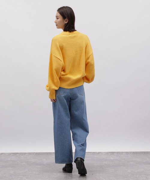 LAKOLE（ラコレ）の「5ゲージ袖ボリュームニットプルオーバー / 988123（ニット/セーター・レディース・ライトグリーン/アイボリー/イエロー系1/ライトグレー・MEDIUM/SMALL）」の19枚目の写真