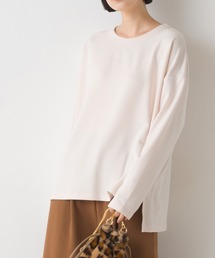 +3℃蓄熱ストレッチ長袖スリットTシャツ