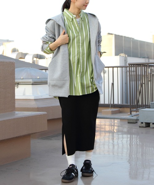 THE SHINZONE（ザ　シンゾーン）の「THE SHINZONE/シンゾーン　フーディ　HOODIE　24SMSCU08（パーカー・レディース・グレー・FREE）」の8枚目の写真