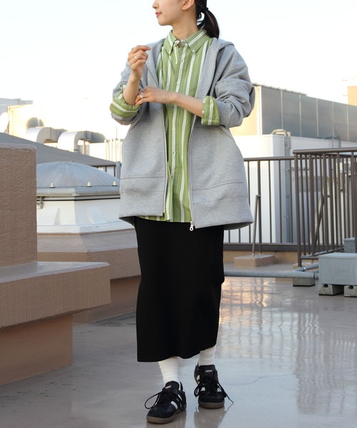 THE SHINZONE（ザ　シンゾーン）の「THE SHINZONE/シンゾーン　フーディ　HOODIE　24SMSCU08（パーカー・レディース・グレー・FREE）」の9枚目の写真