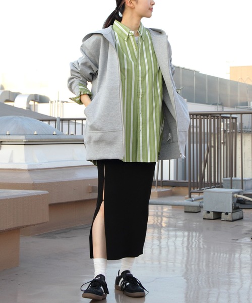 THE SHINZONE（ザ　シンゾーン）の「THE SHINZONE/シンゾーン　フーディ　HOODIE　24SMSCU08（パーカー・レディース・グレー・FREE）」の11枚目の写真