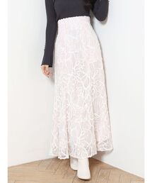 MERCURYDUO | モール刺繍セミフレアスカート(スカート)