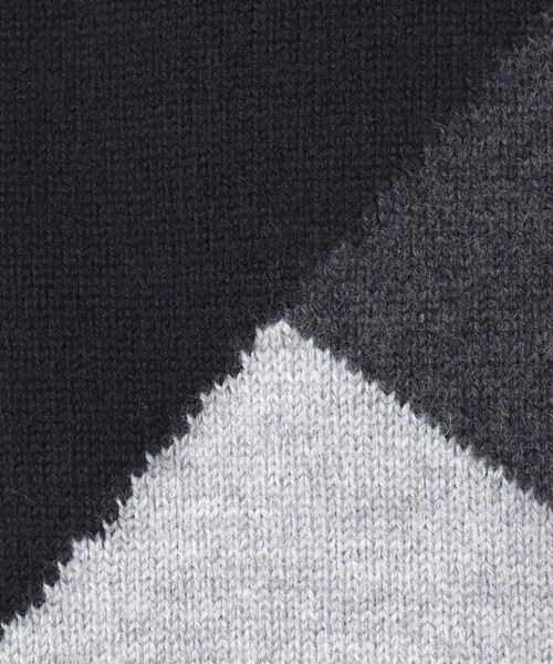 Stutostein Nolley's（シュテットシュタインノーリーズ）の「カシミヤ混 切替モックネックニット（ニット/セーター・メンズ・グレー系その他/ブルー系その他・L/M）」の14枚目の写真