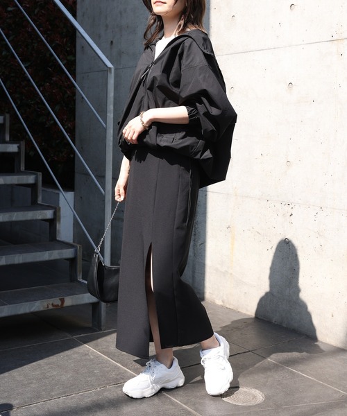 one after another NICE CLAUP（ワンアフターアナザーナイスクラップ）の「【WEB限定】ユーティリティーマウンテンパーカー（マウンテンパーカー・レディース・ベージュ/ブラック/アイボリー・FREE）」の14枚目の写真