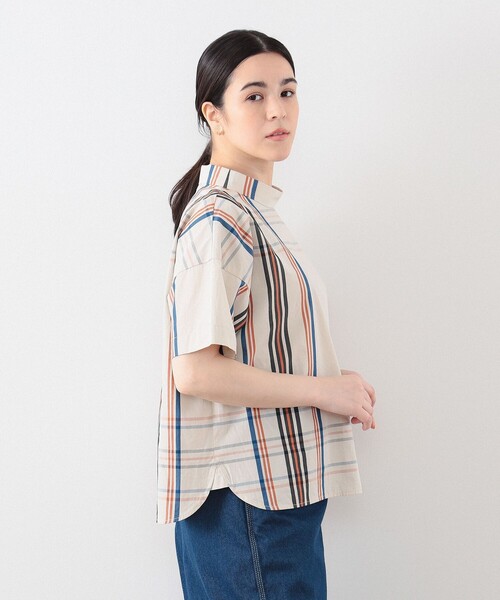 BEAMS BOY - nimiru オーバー　チェックシャツ BEAMS BOY（ビームスボーイ）の「BEAMS BOY / リネン チェック