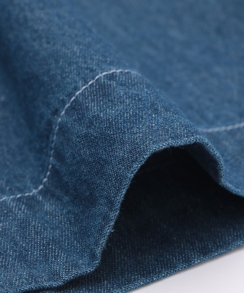 チチカカ(チチカカ)の「ライトオンスデニムシャツ【ユニセックス】(シャツ/ブラウス・メンズ・インディゴブルー/ブルー・FREE)」の14枚目の写真