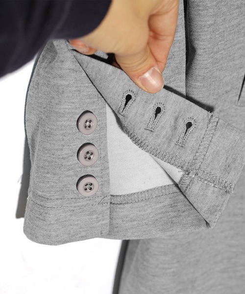 JOKER（ジョーカー）の「スプリングチェスターコート メンズ ポンチロングコート 春服（ダウンジャケット/コート・メンズ・ブラック/グレー/チャコール・M/L/LL）」の9枚目の写真