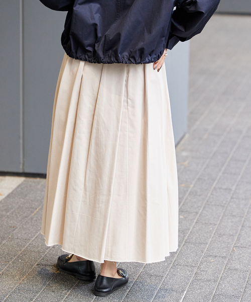 B.C STOCK(ベーセーストック)の「フレアタックスカート(スカート・レディース・ベージュ/イエロー/ブラック・SMALL/MEDIUM)」の15枚目の写真