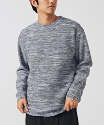 EDIFICE | ギマコットン ミックスヤーン プルオーバーニット(ニット/セーター)