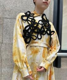 ベスト/ジレ RUMCHE  Bond Yarn Harness RUMCHE ベスト ジレ RUMCHE(ラムシェ) Flower Bond Yarn Harness