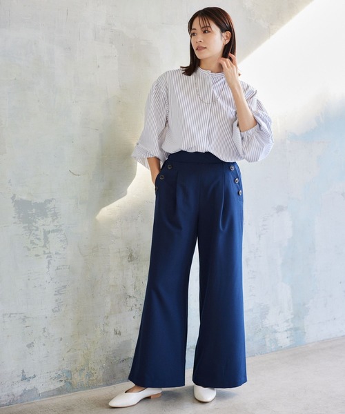 Elura(エルーラ)の「マリンワイドパンツ/996881(その他パンツ・レディース・ブラック/ネイビー/ホワイト・MEDIUM/LARGE)」の12枚目の写真
