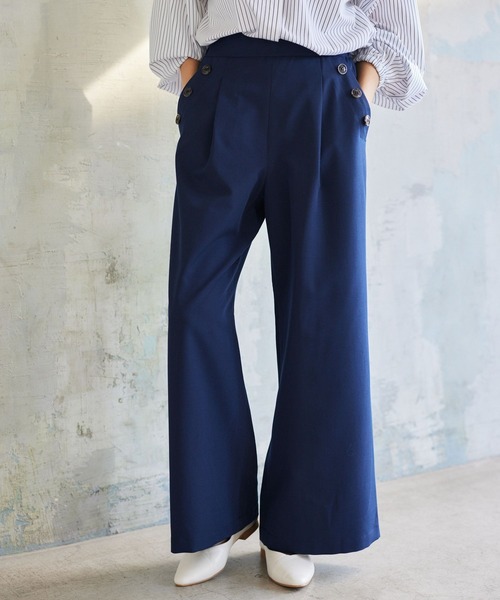 Elura(エルーラ)の「マリンワイドパンツ/996881(その他パンツ・レディース・ブラック/ネイビー/ホワイト・MEDIUM/LARGE)」の10枚目の写真