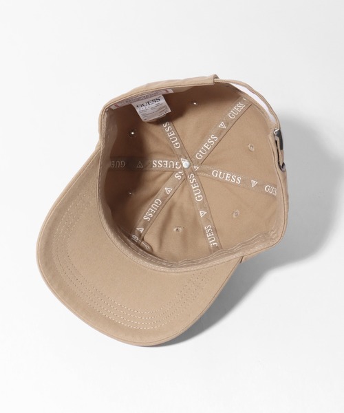 Guess（ゲス）の「【GUESS/ゲス】コットンツイル ワンポイントローキャップ（キャップ・メンズ・ベージュ/ホワイト/ブラック・FREE）」の7枚目の写真
