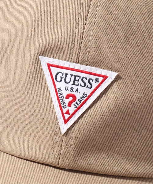 Guess（ゲス）の「【GUESS/ゲス】コットンツイル ワンポイントローキャップ（キャップ・メンズ・ベージュ/ホワイト/ブラック・FREE）」の12枚目の写真