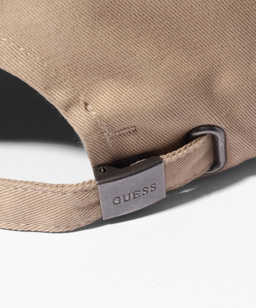 Guess（ゲス）の「【GUESS/ゲス】コットンツイル ワンポイントローキャップ（キャップ・メンズ・ベージュ/ホワイト/ブラック・FREE）」の13枚目の写真