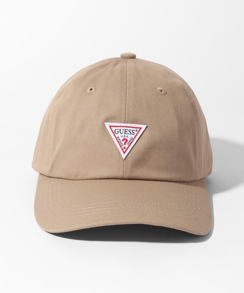 Guess（ゲス）の「【GUESS/ゲス】コットンツイル ワンポイントローキャップ（キャップ・メンズ・ベージュ/ホワイト/ブラック・FREE）」の4枚目の写真