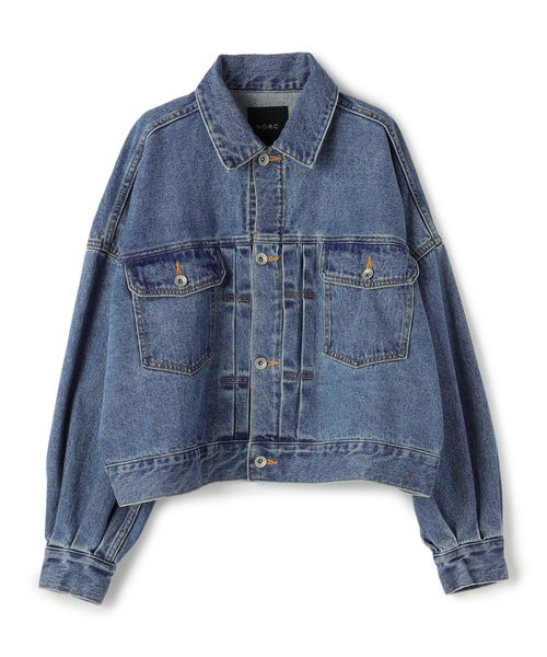 N.O.R.C（ノーク）の「ボリュームスリーブデニムジャケット（デニムジャケット・レディース・オフホワイト/ブルー・フリー）」の19枚目の写真