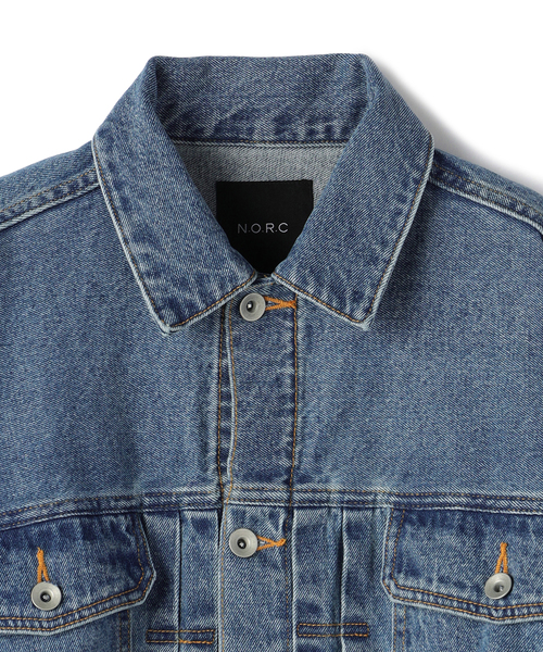 N.O.R.C（ノーク）の「ボリュームスリーブデニムジャケット（デニムジャケット・レディース・オフホワイト/ブルー・フリー）」の21枚目の写真
