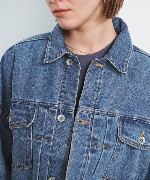N.O.R.C（ノーク）の「ボリュームスリーブデニムジャケット（デニムジャケット・レディース・オフホワイト/ブルー・フリー）」の10枚目の写真
