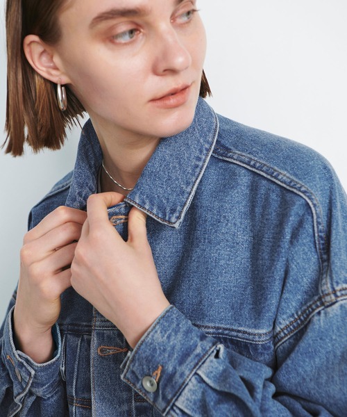 N.O.R.C（ノーク）の「ボリュームスリーブデニムジャケット（デニムジャケット・レディース・オフホワイト/ブルー・フリー）」の11枚目の写真