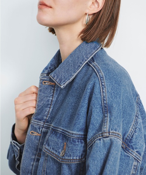 N.O.R.C（ノーク）の「ボリュームスリーブデニムジャケット（デニムジャケット・レディース・オフホワイト/ブルー・フリー）」の12枚目の写真