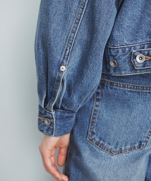 N.O.R.C（ノーク）の「ボリュームスリーブデニムジャケット（デニムジャケット・レディース・オフホワイト/ブルー・フリー）」の13枚目の写真