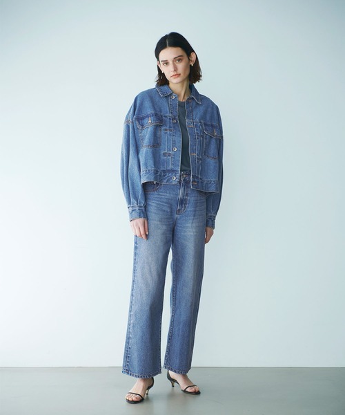 N.O.R.C（ノーク）の「ボリュームスリーブデニムジャケット（デニムジャケット・レディース・オフホワイト/ブルー・フリー）」の14枚目の写真