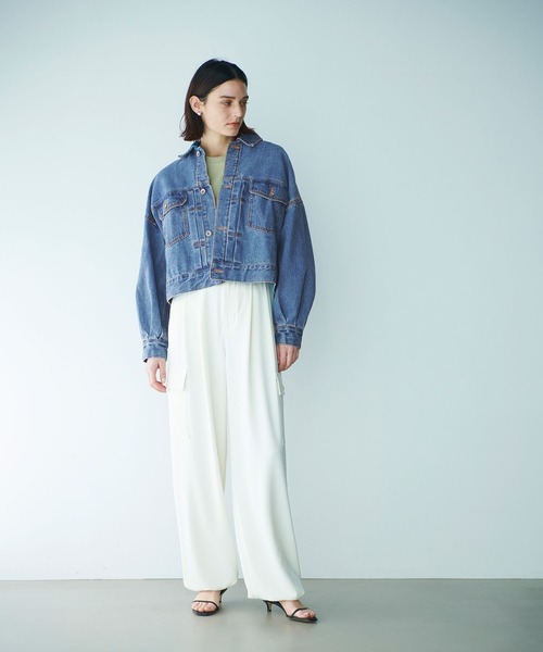 N.O.R.C（ノーク）の「ボリュームスリーブデニムジャケット（デニムジャケット・レディース・オフホワイト/ブルー・フリー）」の15枚目の写真