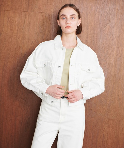 N.O.R.C（ノーク）の「ボリュームスリーブデニムジャケット（デニムジャケット・レディース・オフホワイト/ブルー・フリー）」の16枚目の写真