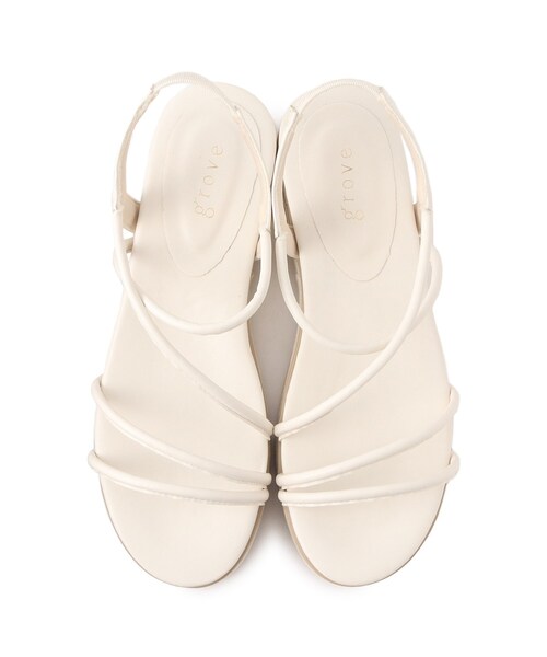 grove（グローブ）の「◆【人間工学】ふわフィットサンダル（サンダル・レディース・ブラック/シルバー/アイボリー/ベージュ系その他7・M/L/S）」の10枚目の写真