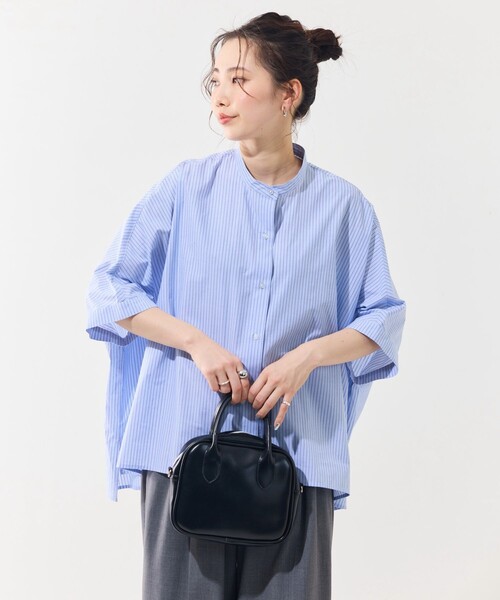 限定展開ドルマンスリーブワイドビッグブロードシャツ