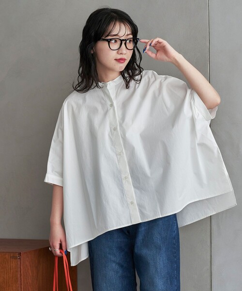 限定展開ドルマンスリーブワイドビッグブロードシャツ
