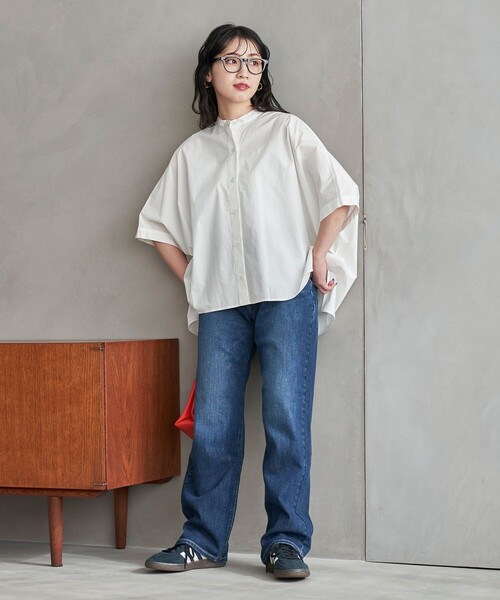 限定展開ドルマンスリーブワイドビッグブロードシャツ