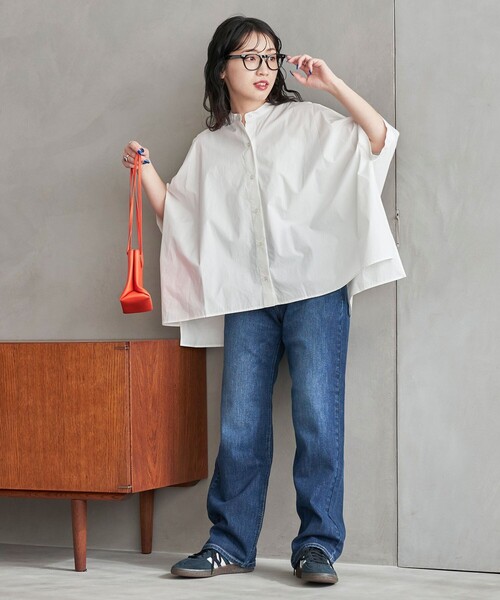 限定展開ドルマンスリーブワイドビッグブロードシャツ