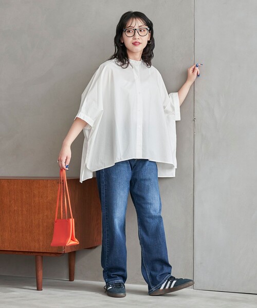 限定展開ドルマンスリーブワイドビッグブロードシャツ