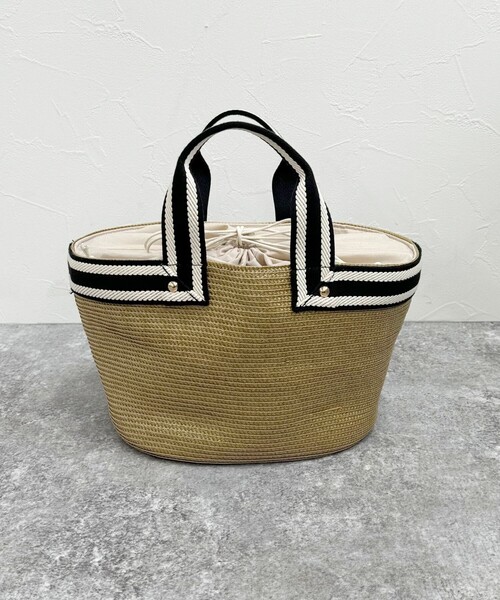 fredy emue（フレディエミュ）の「テープハンドルPPブレードバッグ（トートバッグ・レディース・ベージュ/ブラック・FREE）」の10枚目の写真