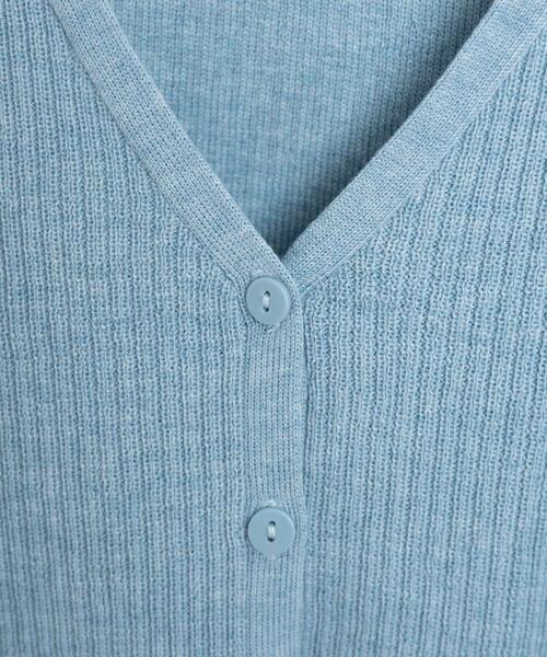 WEGO（ウィゴー）の「WEGO/カラーリブショートカーデ（カーディガン/ボレロ・レディース・ブラック/オフホワイト/ブルー/レッド/グリーン・FREE）」の12枚目の写真