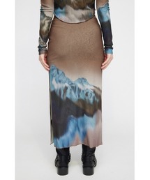 スカート lagua gem nature print skirt LAGUA GEM（ラグアジェム）の「NATURE PRINT ロングスカート