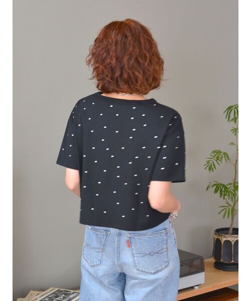 Ungrid（アングリッド）の「ビジューショートTee（Tシャツ/カットソー・レディース・ブラック/オフホワイト・FREE）」の13枚目の写真